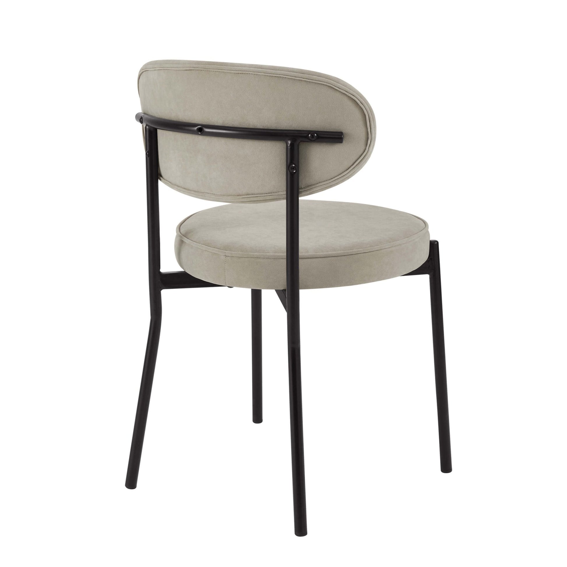 Mia Set of 2 Dining Chairs - Stone - DUSK