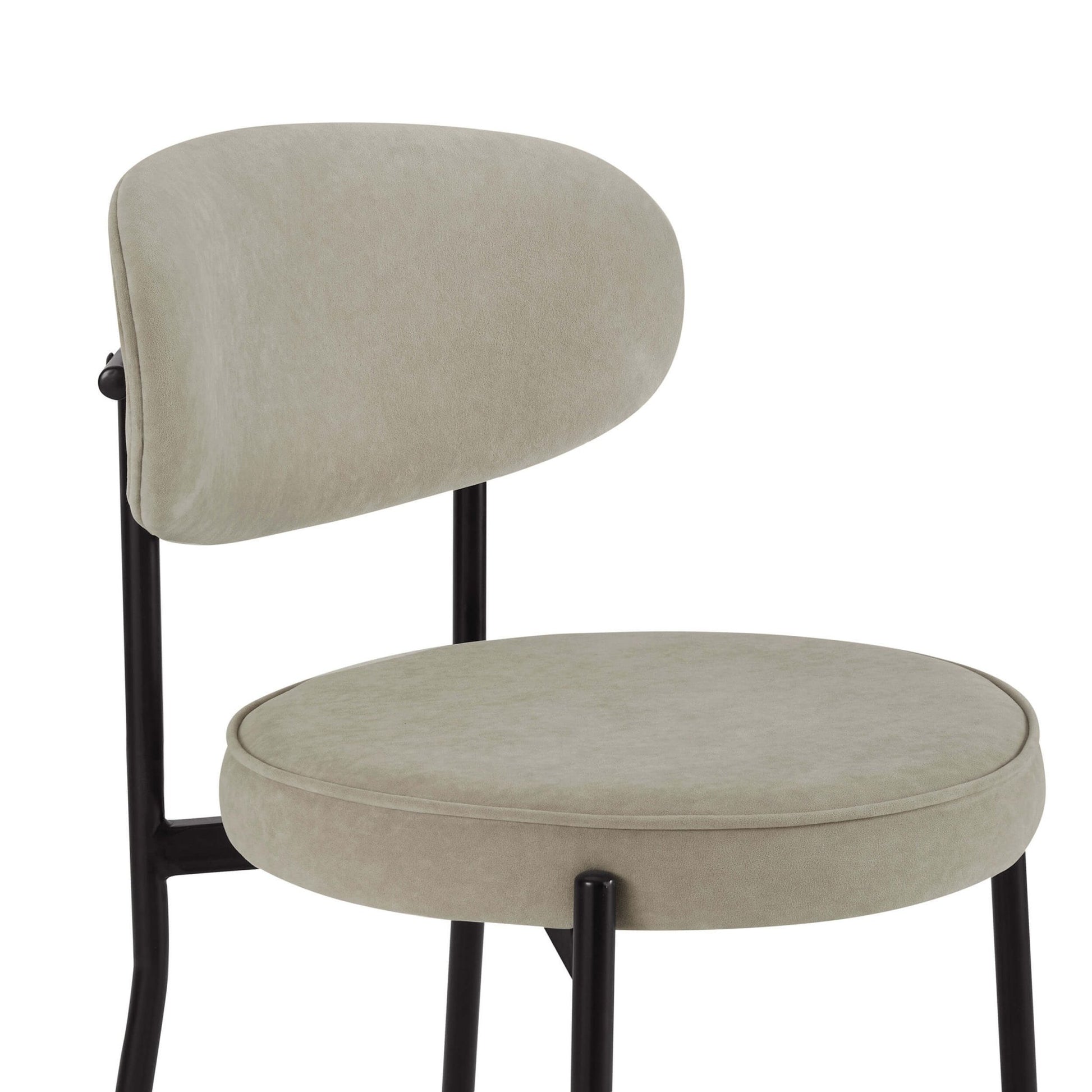 Mia Set of 2 Dining Chairs - Stone - DUSK