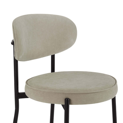 Mia Set of 2 Dining Chairs - Stone - DUSK