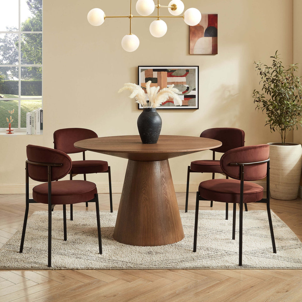 Mia Set of 2 Dining Chairs - Terracotta - DUSK