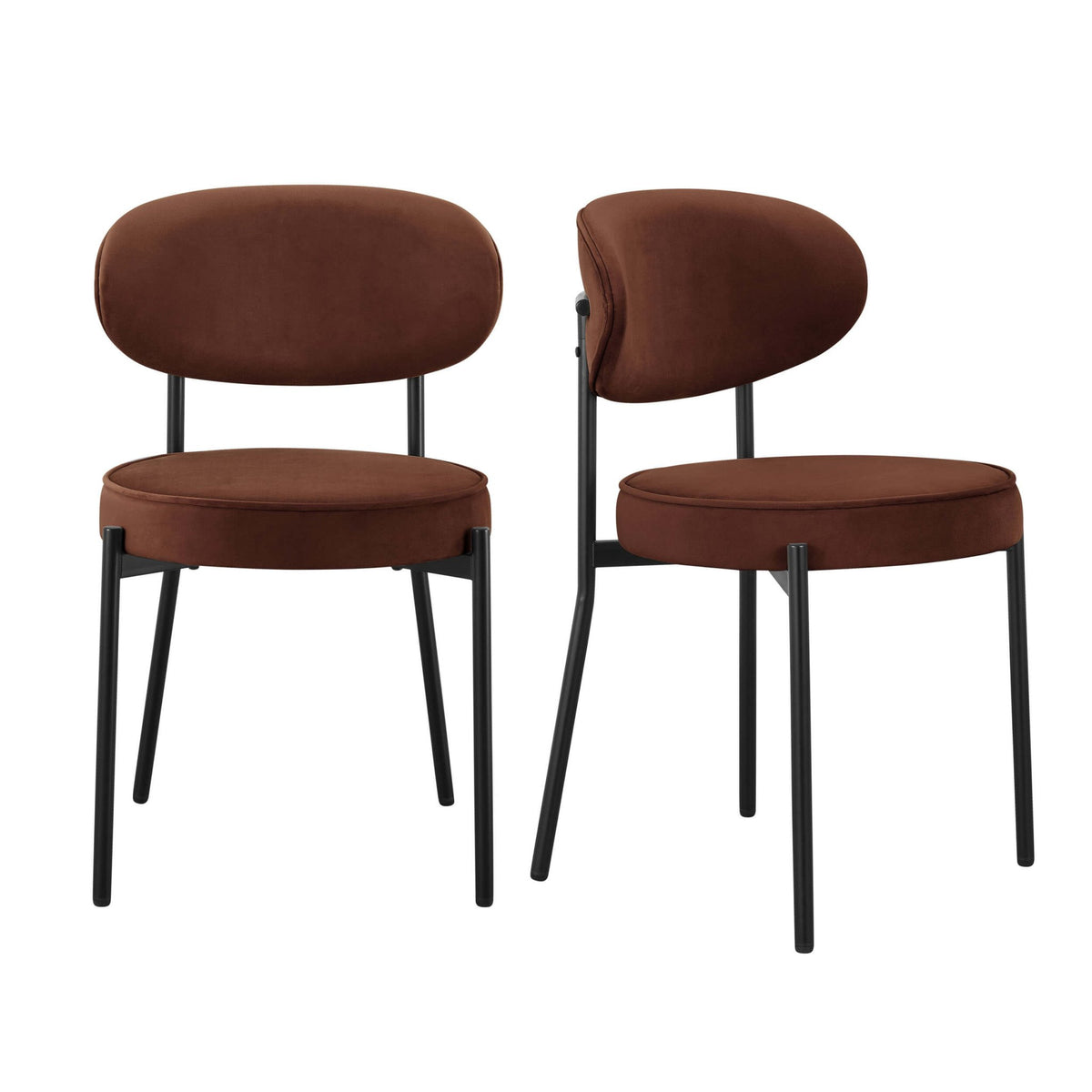 Mia Set of 2 Dining Chairs - Terracotta - DUSK