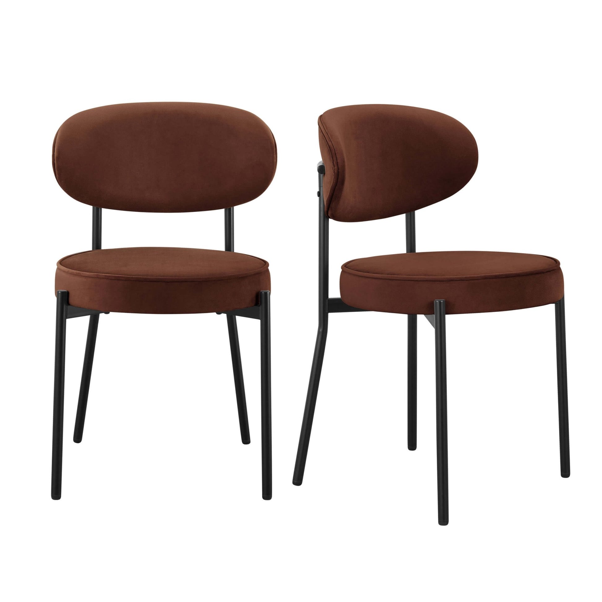 Mia Set of 2 Dining Chairs - Terracotta - DUSK