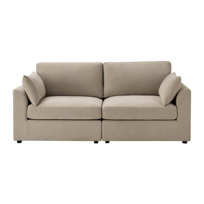 Miami 2 Seater Sofa - Chenille Oatmeal - DUSK