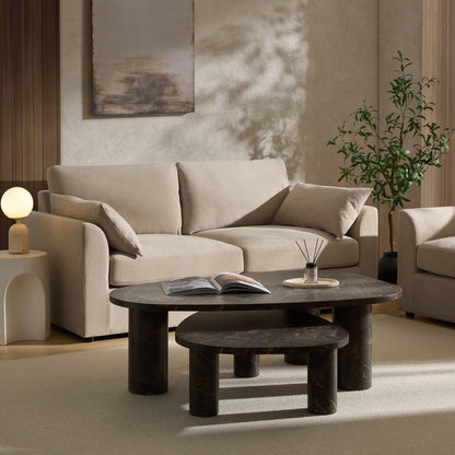 Miami 2 Seater Sofa - Chenille Oatmeal - DUSK