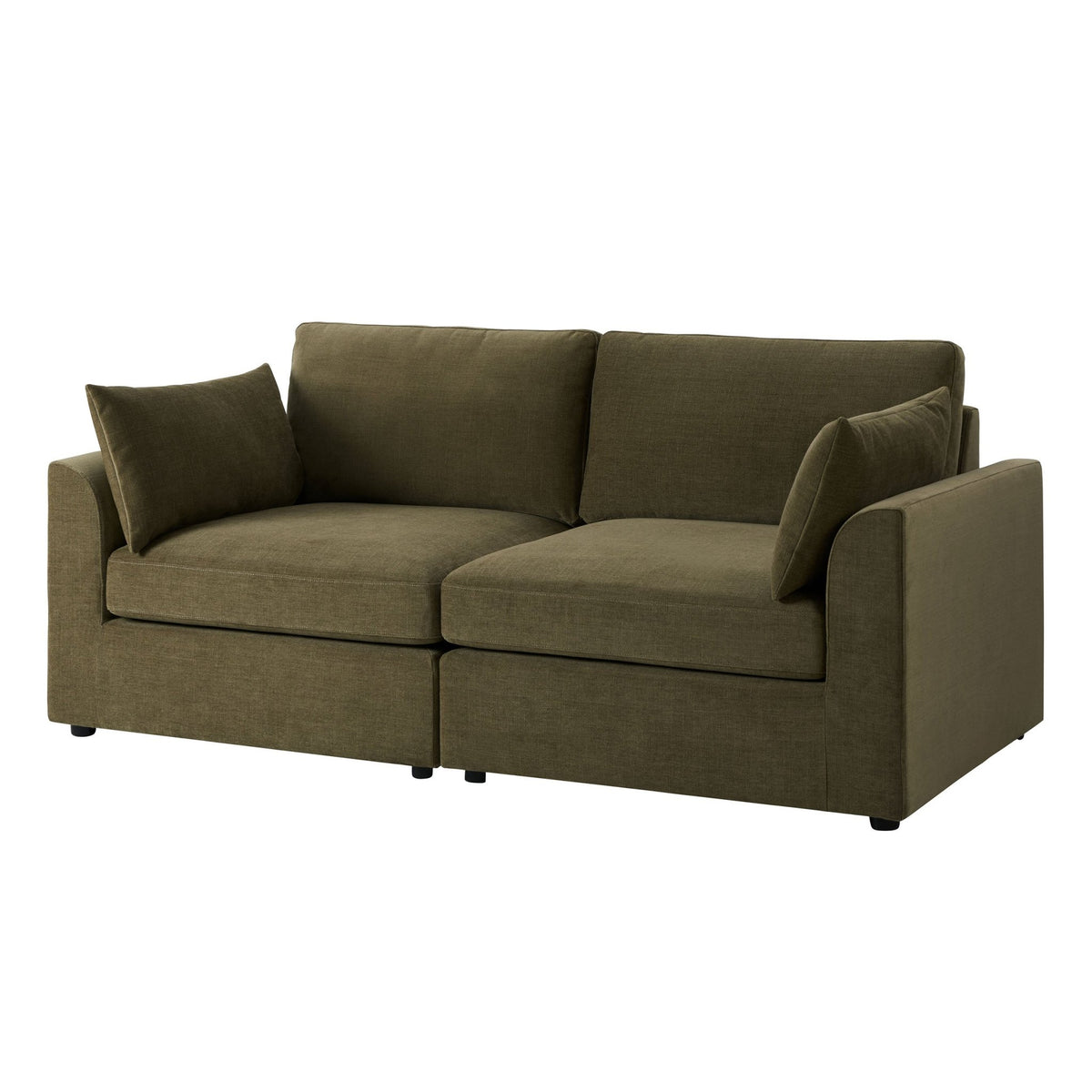 Miami 2 Seater Sofa - Chenille Olive - DUSK