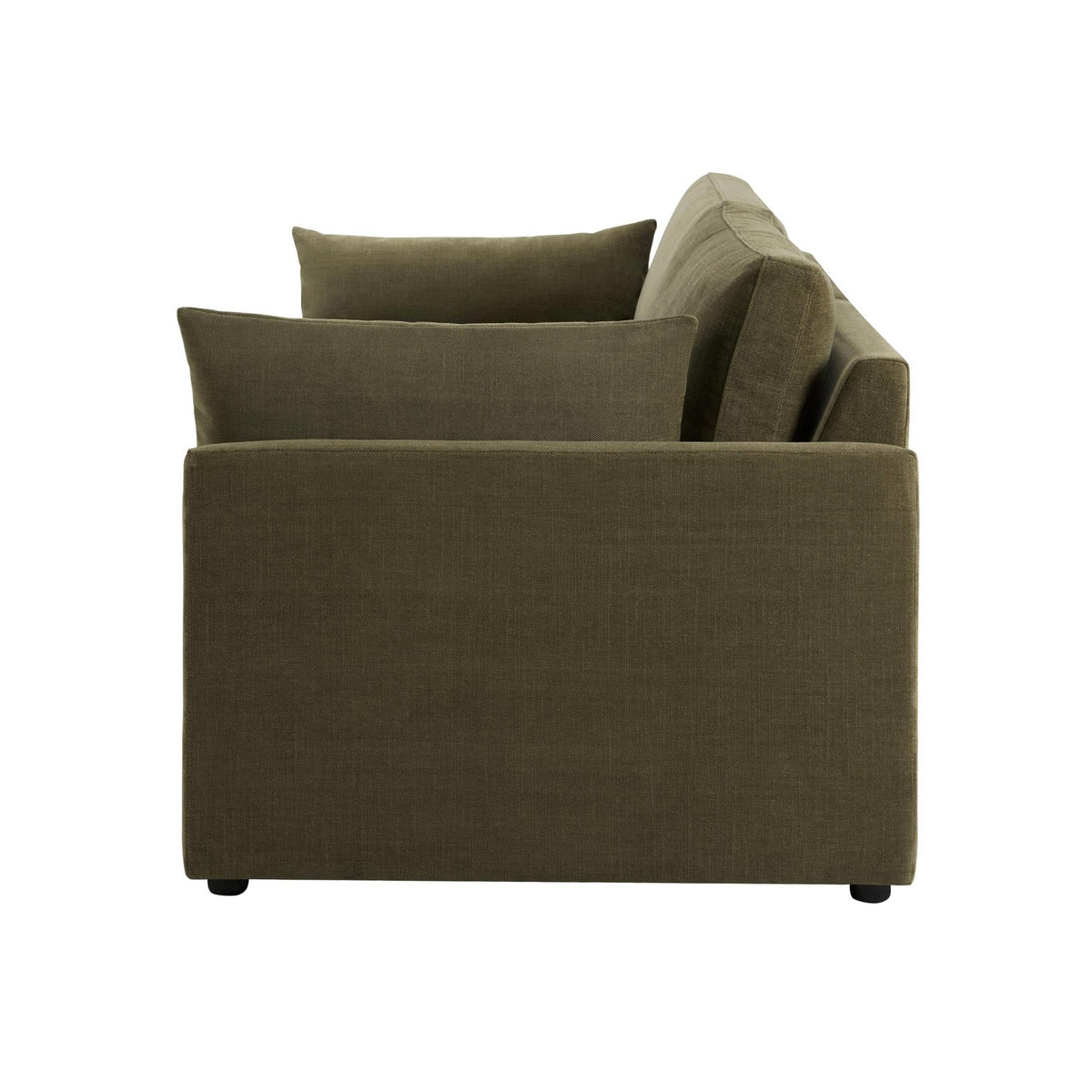 Miami 2 Seater Sofa - Chenille Olive - DUSK