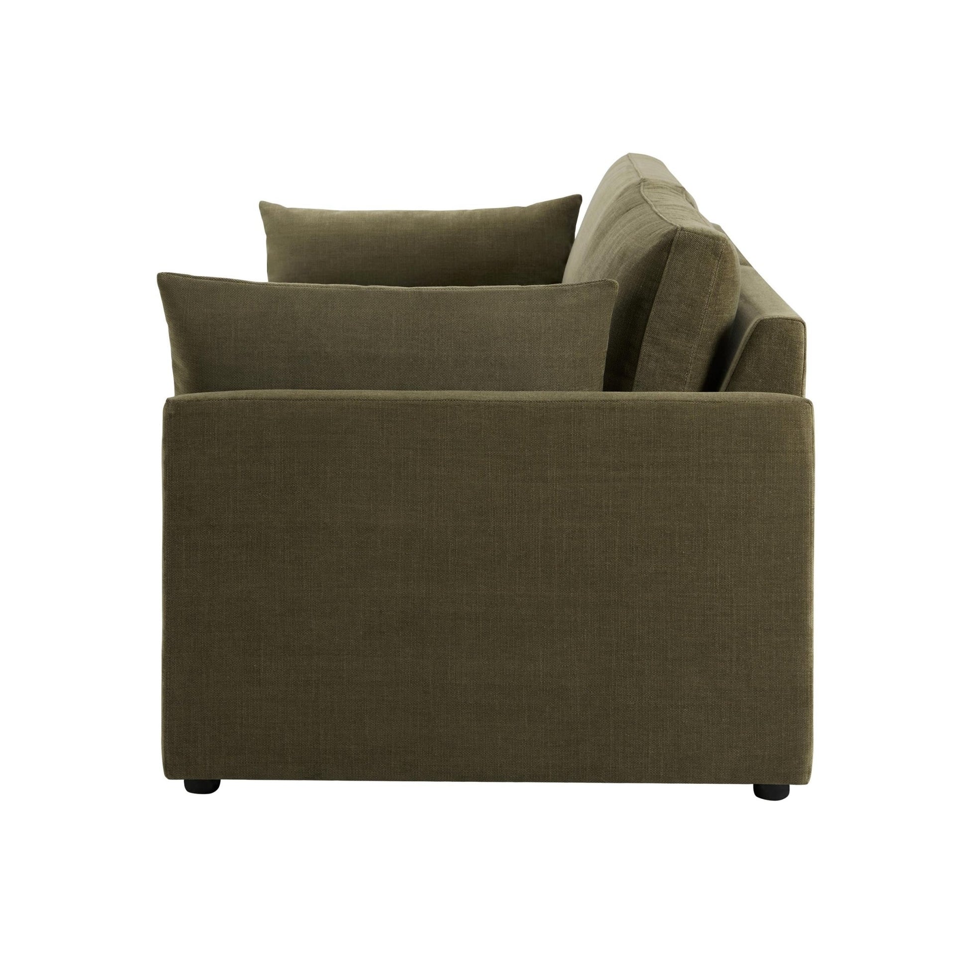 Miami 2 Seater Sofa - Chenille Olive - DUSK