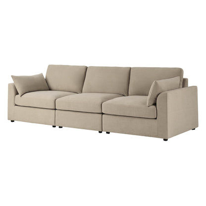 Miami 3 Seater Sofa - Chenille Oatmeal - DUSK