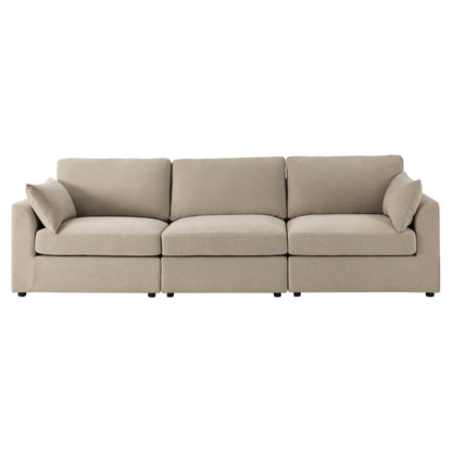 Miami 3 Seater Sofa - Chenille Oatmeal - DUSK