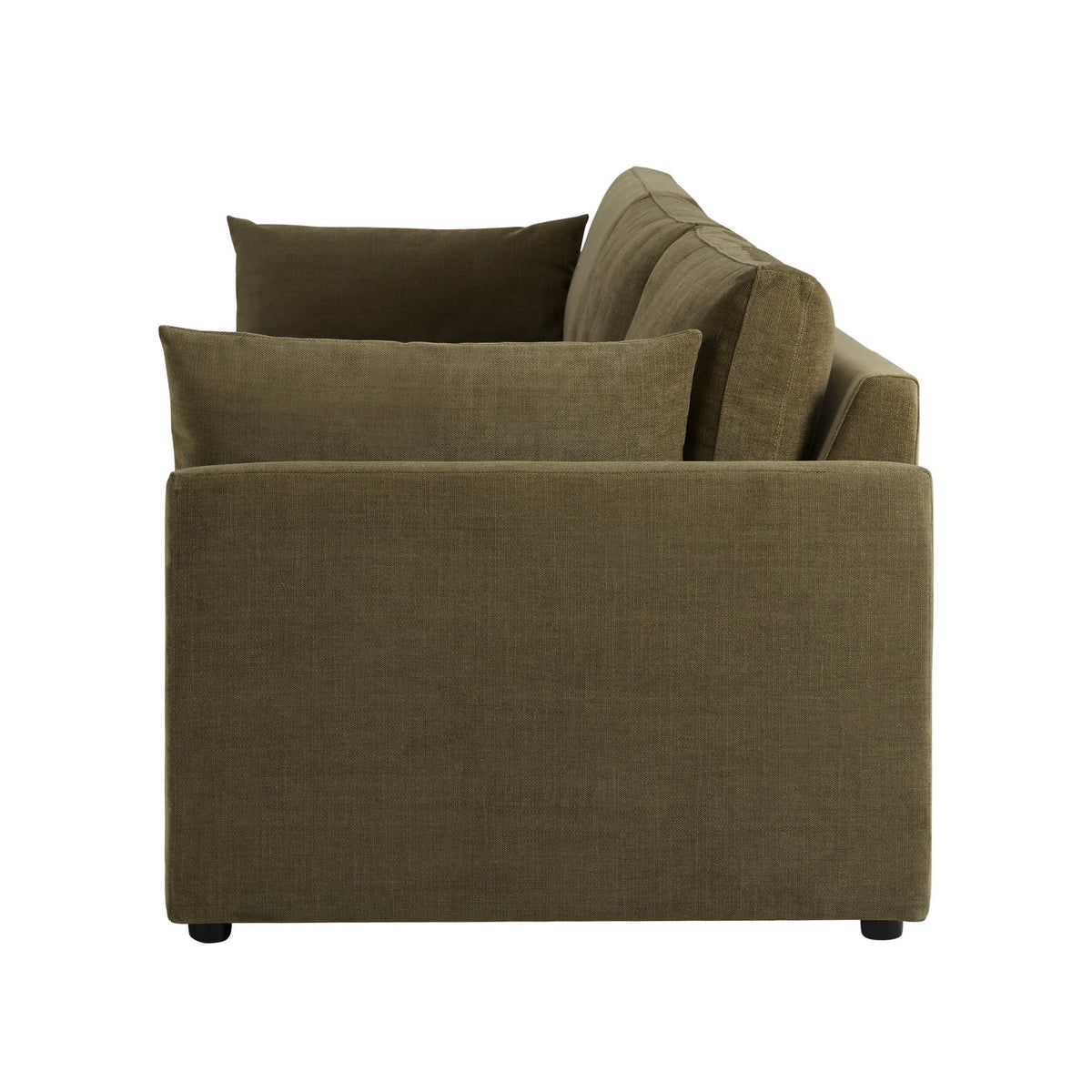 Miami 3 Seater Sofa - Chenille Olive - DUSK