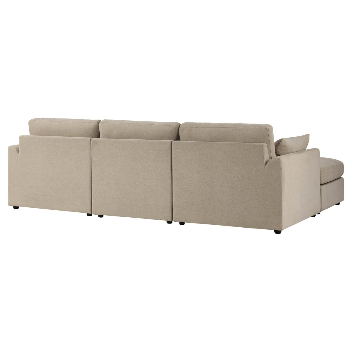 Miami Left Hand Chaise Sofa - Chenille Oatmeal - DUSK