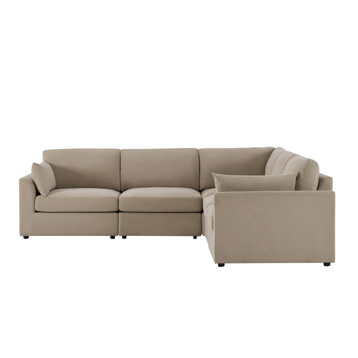 Miami Left Hand Corner Sofa - Chenille Oatmeal - DUSK
