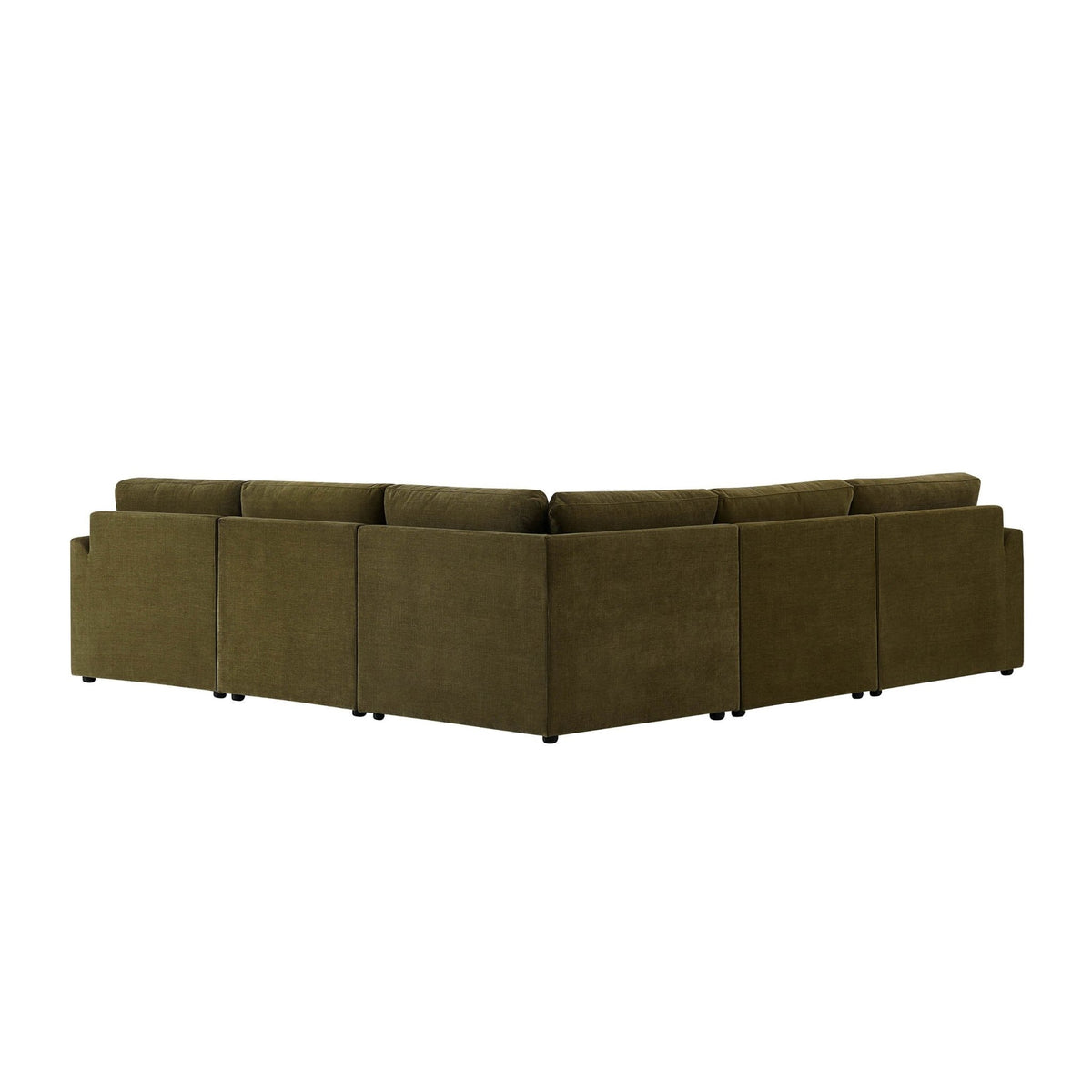 Miami Left Hand Corner Sofa - Chenille Olive - DUSK