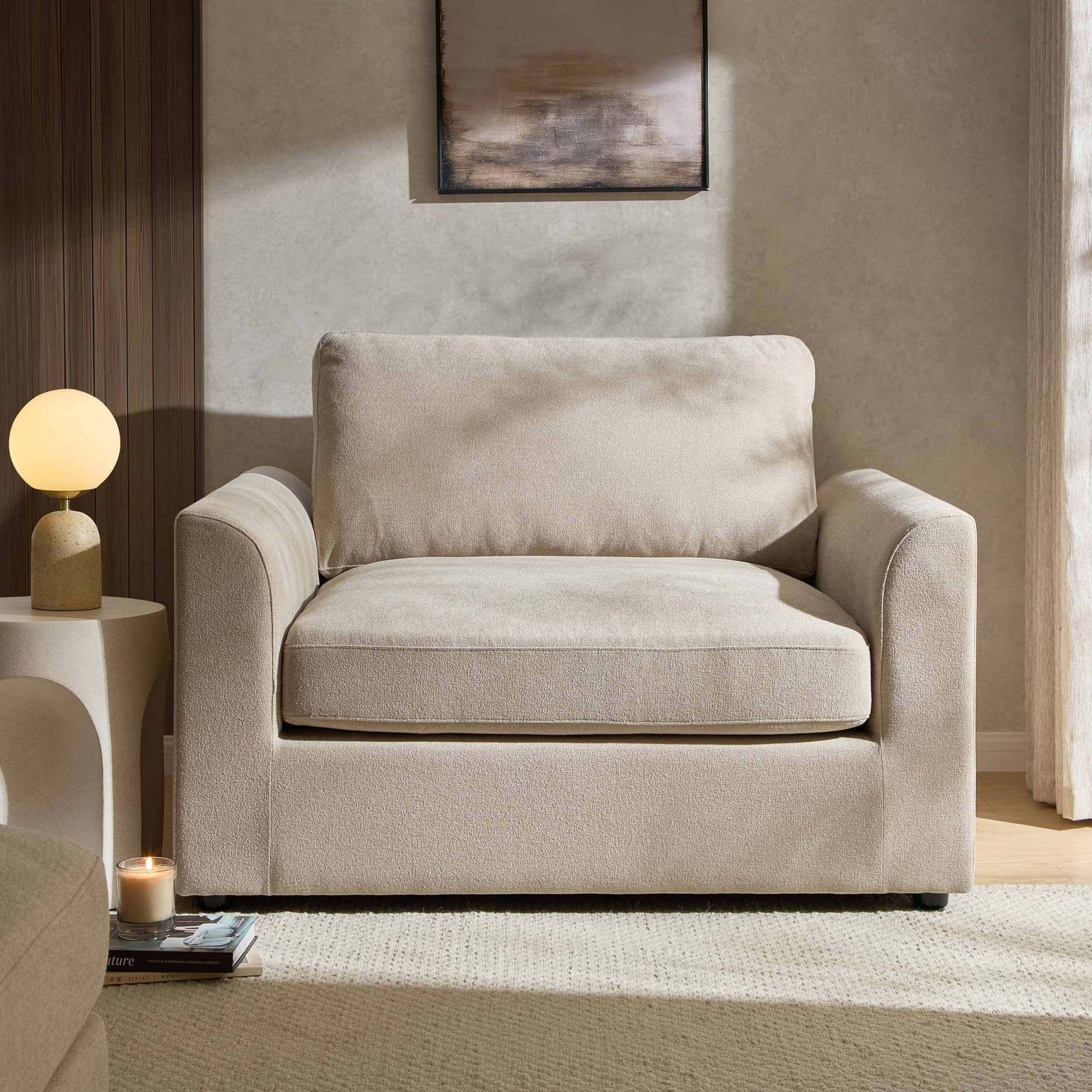 Miami Loveseat - Chenille Oatmeal - DUSK