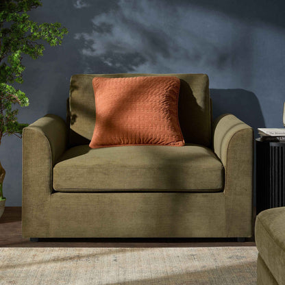 Miami Loveseat - Chenille Olive - DUSK
