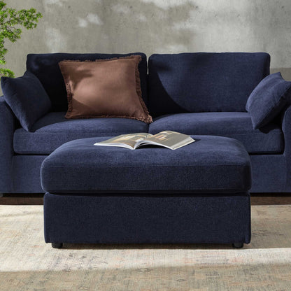 Miami Pouffe - Chenille Navy - DUSK