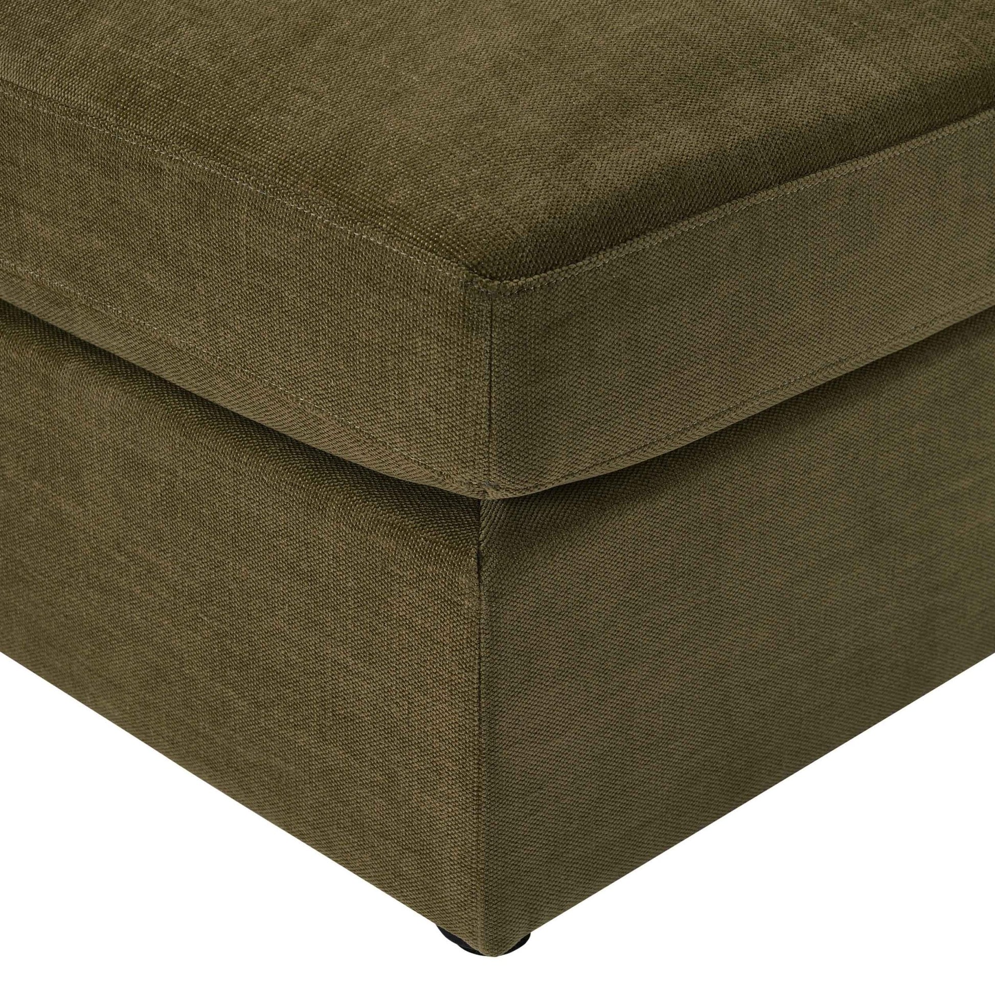 Miami Pouffe - Chenille Olive - DUSK
