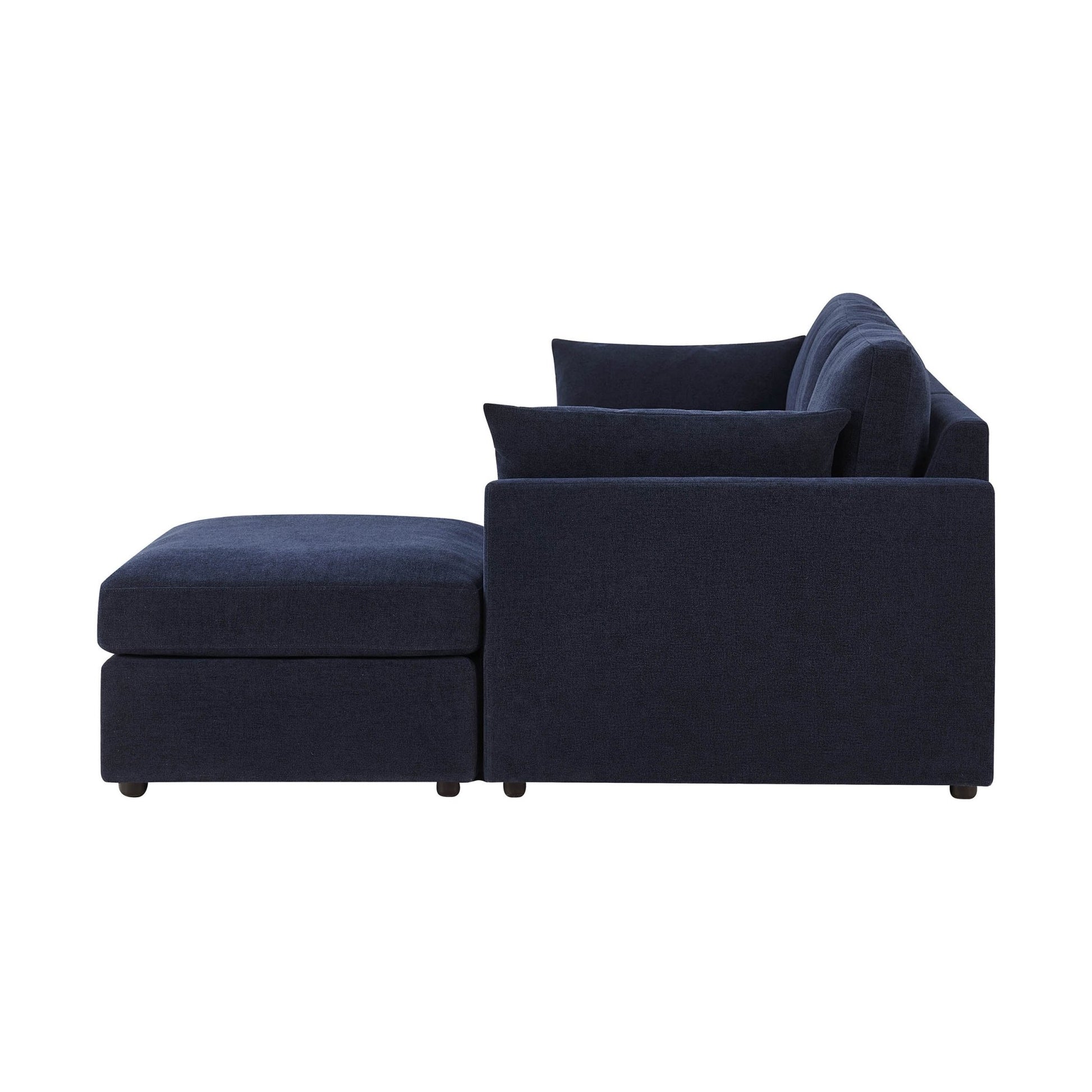 Miami Right Hand Chaise Sofa - Chenille Navy - DUSK