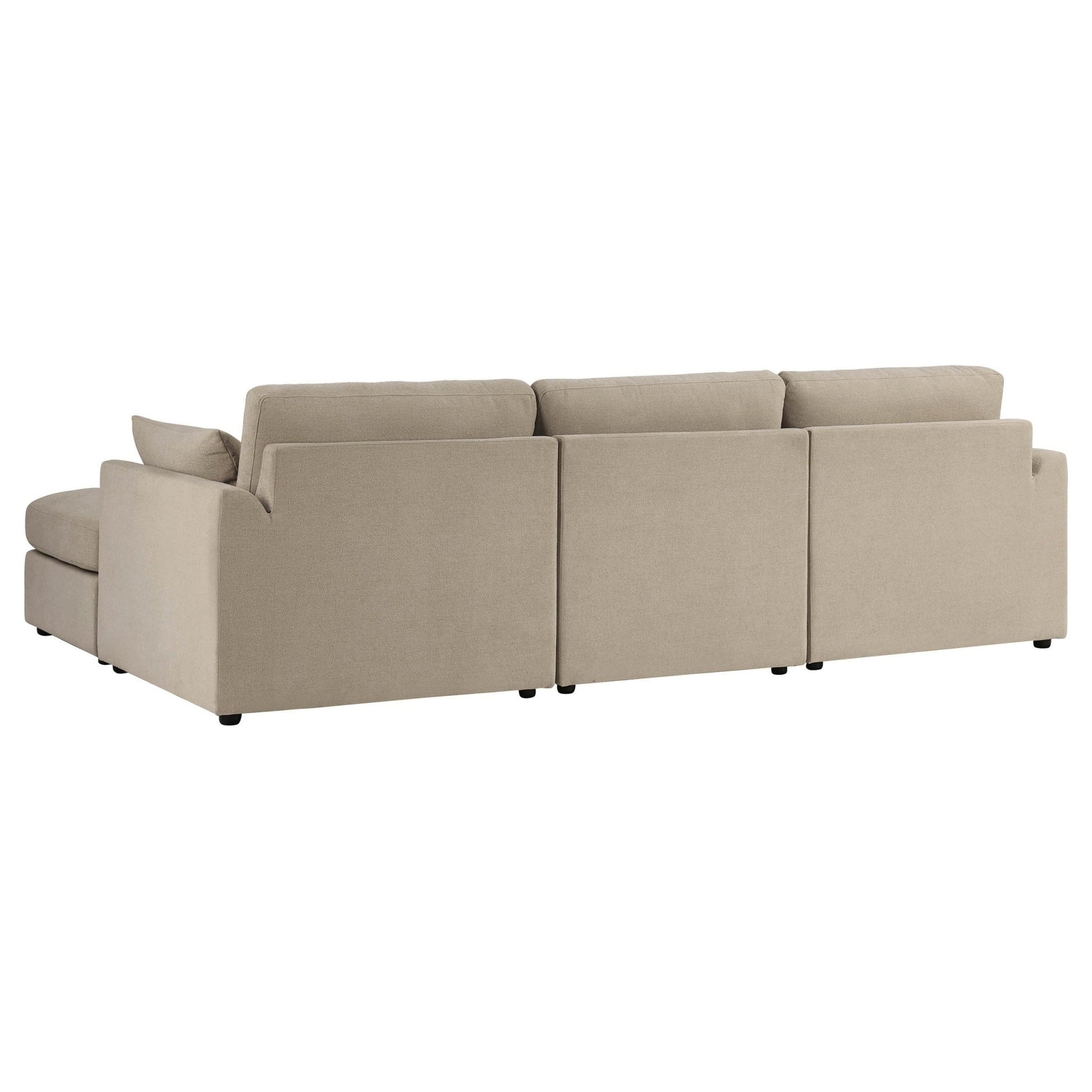 Miami Right Hand Chaise Sofa - Chenille Oatmeal - DUSK