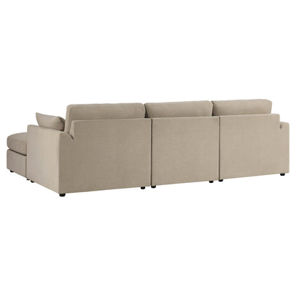 Miami Right Hand Chaise Sofa - Chenille Oatmeal - DUSK