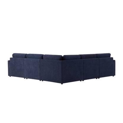 Miami Right Hand Corner Sofa - Chenille Navy - DUSK