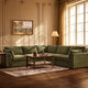 Miami Right Hand Corner Sofa - Chenille Olive - DUSK