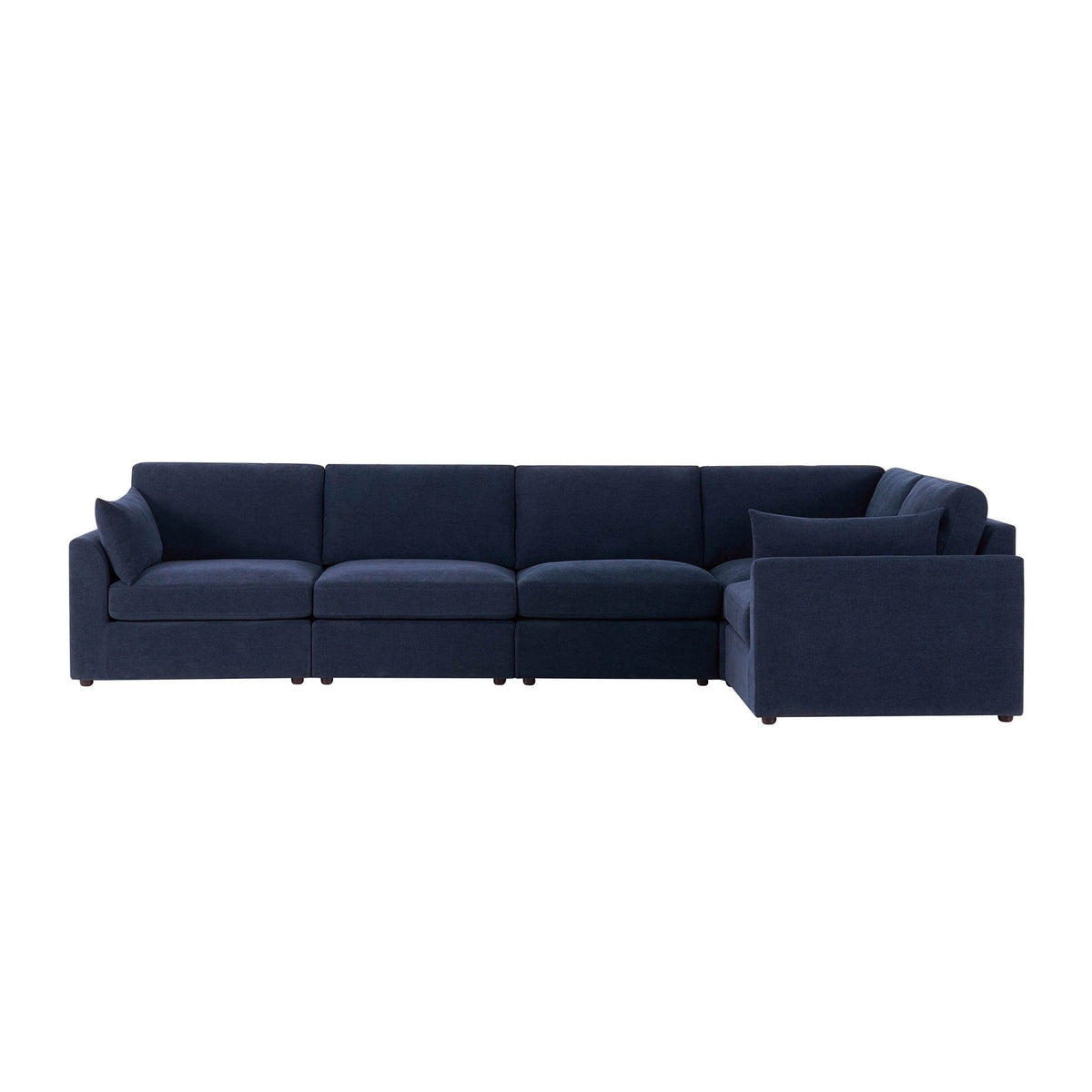 Miami Right Hand Large L-Shape Sofa - Chenille Navy - DUSK