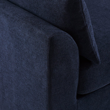 Miami Right Hand Large L-Shape Sofa - Chenille Navy - DUSK