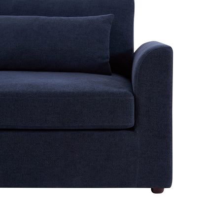 Miami Right Hand Large L-Shape Sofa - Chenille Navy - DUSK