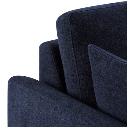 Miami Right Hand Large L-Shape Sofa - Chenille Navy - DUSK