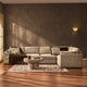 Miami Right Hand Large L-Shape Sofa - Chenille Oatmeal - DUSK