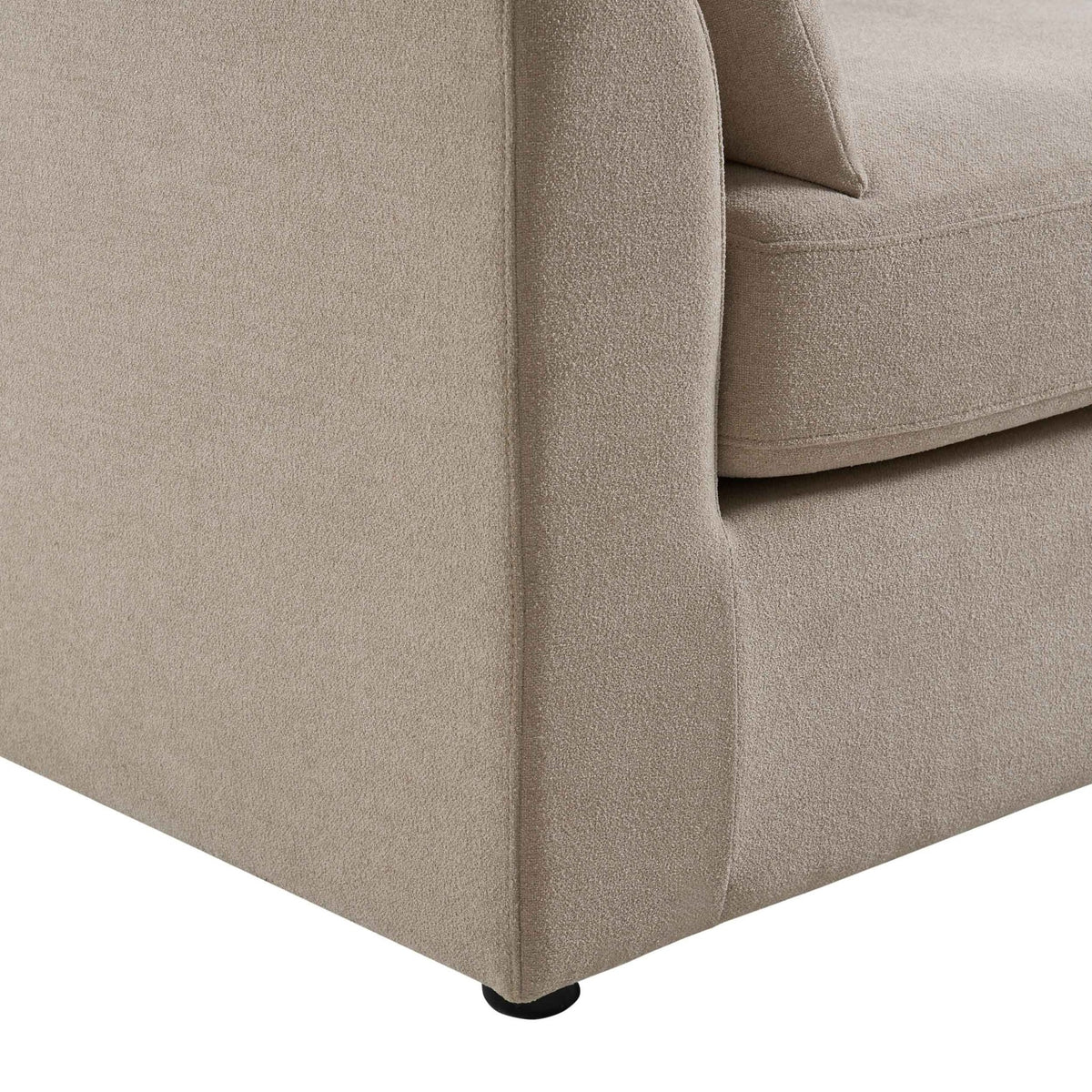 Miami Right Hand Large L-Shape Sofa - Chenille Oatmeal - DUSK