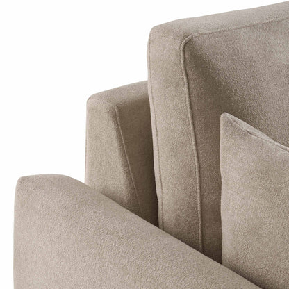 Miami Right Hand Large L-Shape Sofa - Chenille Oatmeal - DUSK