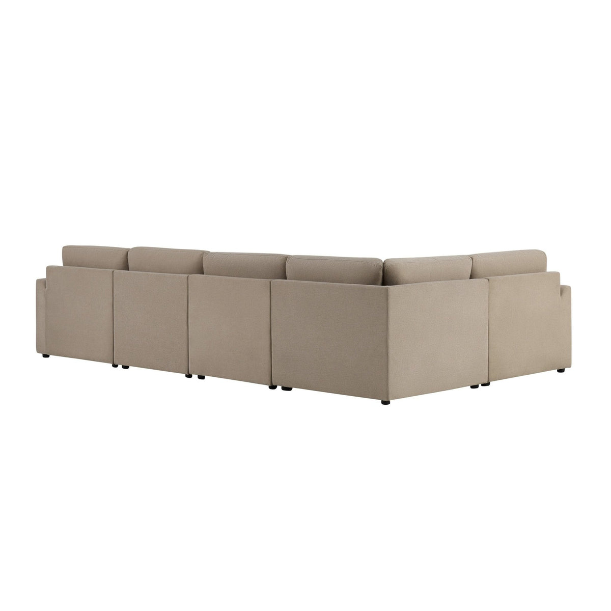Miami Right Hand Large L-Shape Sofa - Chenille Oatmeal - DUSK