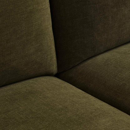 Miami Right Hand Large L-Shape Sofa - Chenille Olive - DUSK