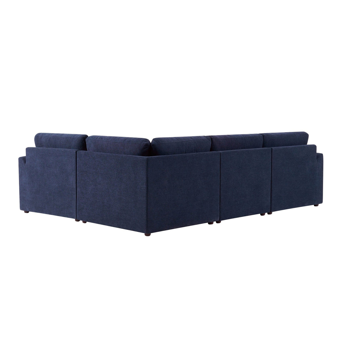 Miami Right Hand Small L-Shape Sofa - Chenille Navy - DUSK