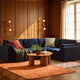 Miami Right Hand Small L-Shape Sofa - Chenille Navy - DUSK