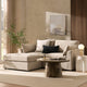 Miami Small Chaise Sofa - Chenille Oatmeal - DUSK