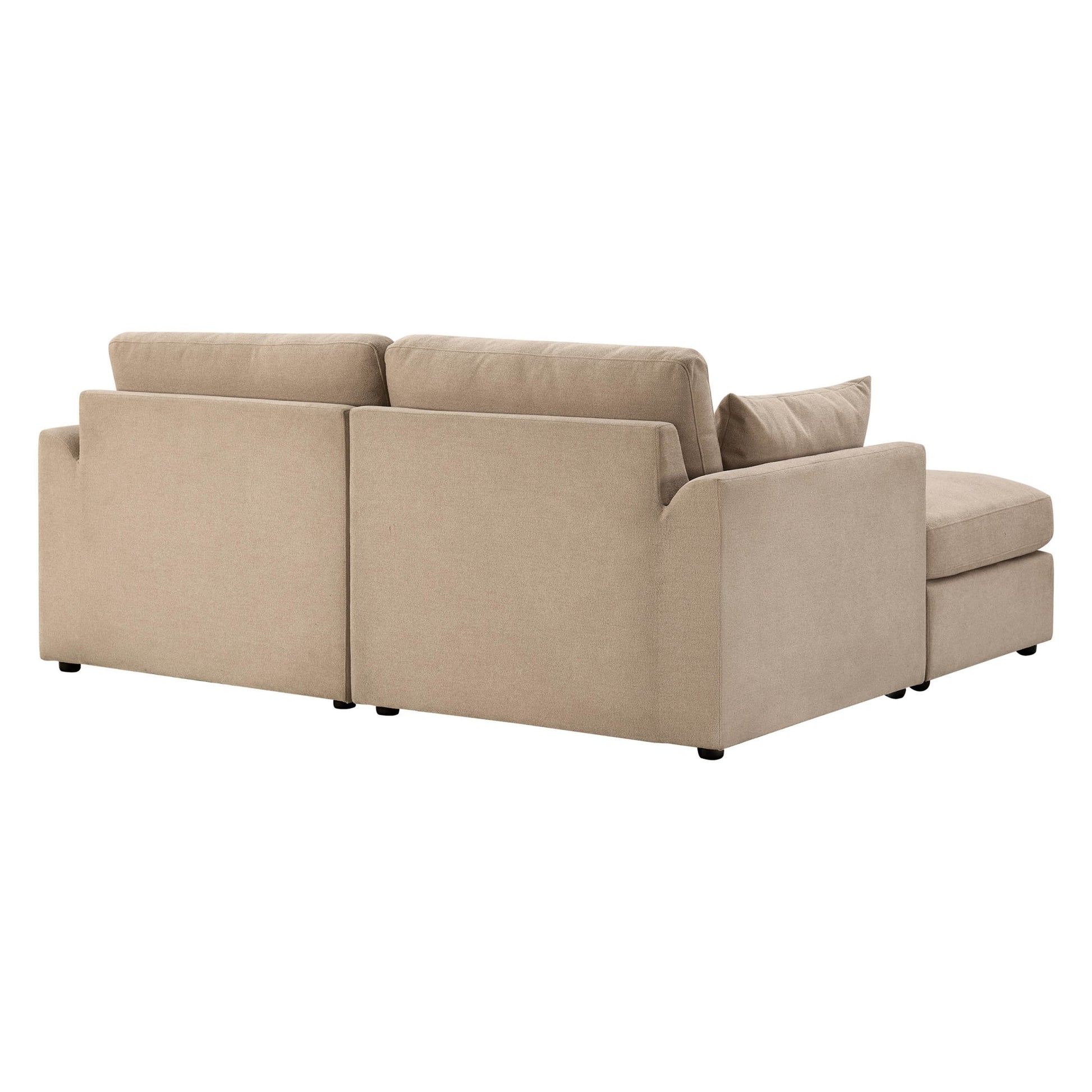 Miami Small Chaise Sofa - Chenille Oatmeal - DUSK
