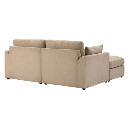 Miami Small Chaise Sofa - Chenille Oatmeal - DUSK
