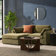 Miami Small Chaise Sofa - Chenille Olive - DUSK