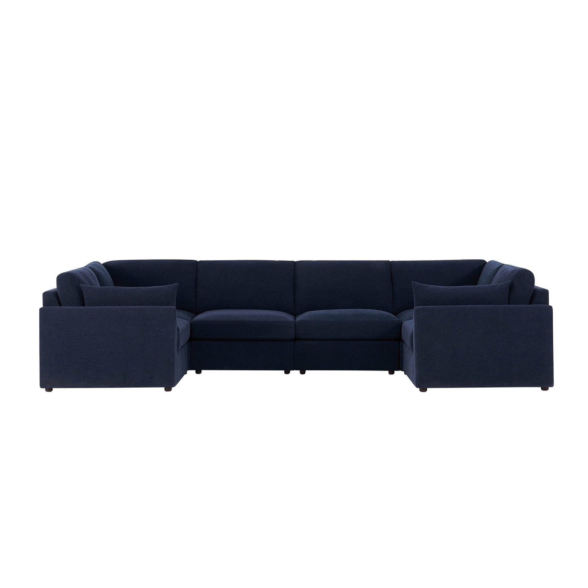 Miami U Shape Sofa - Chenille Navy - DUSK
