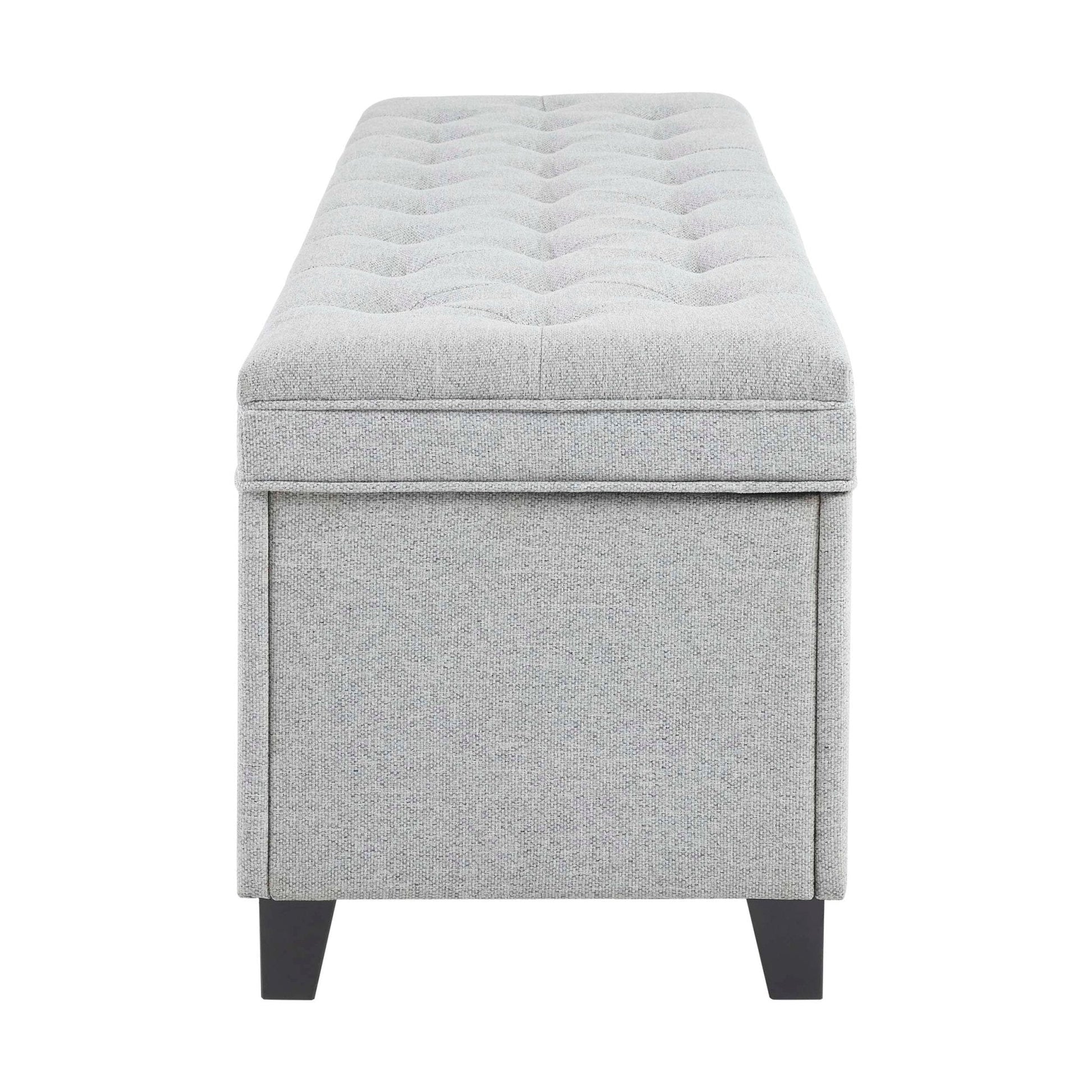 Middleton Button Back Storage Ottoman - Light Grey - DUSK