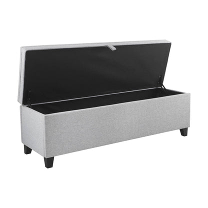 Middleton Button Back Storage Ottoman - Light Grey - DUSK