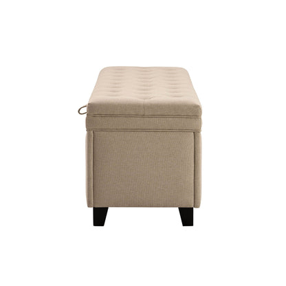 Middleton Button Back Storage Ottoman - Oatmeal - DUSK