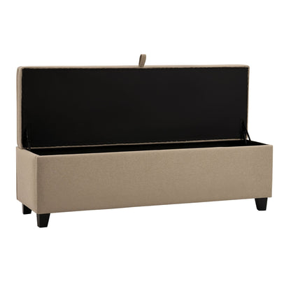 Middleton Button Back Storage Ottoman - Oatmeal - DUSK