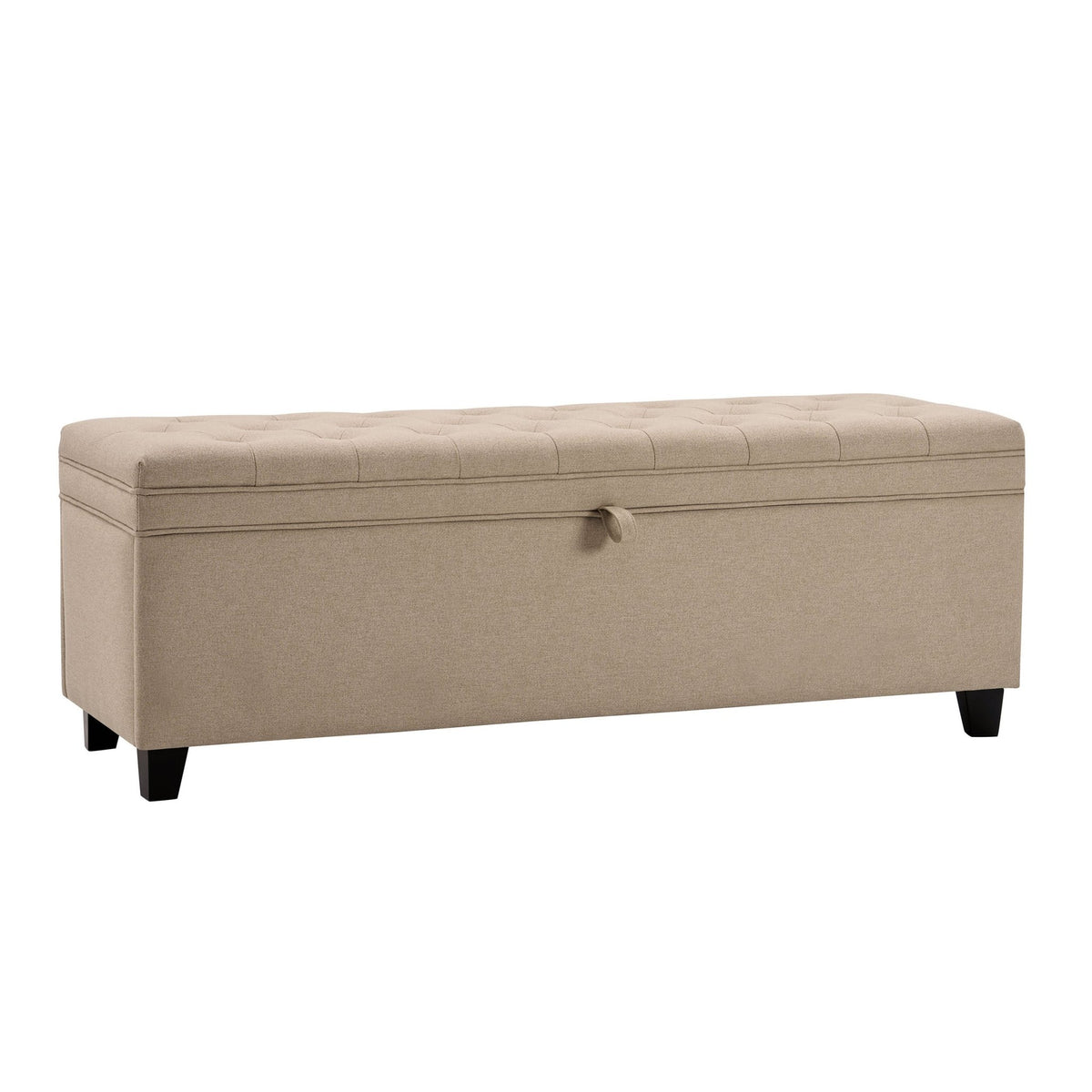 Middleton Button Back Storage Ottoman - Oatmeal - DUSK