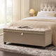 Middleton Button Back Storage Ottoman - Oatmeal - DUSK