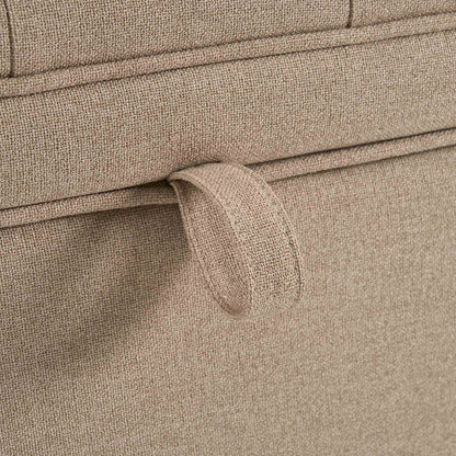 Middleton Button Back Storage Ottoman - Oatmeal - DUSK