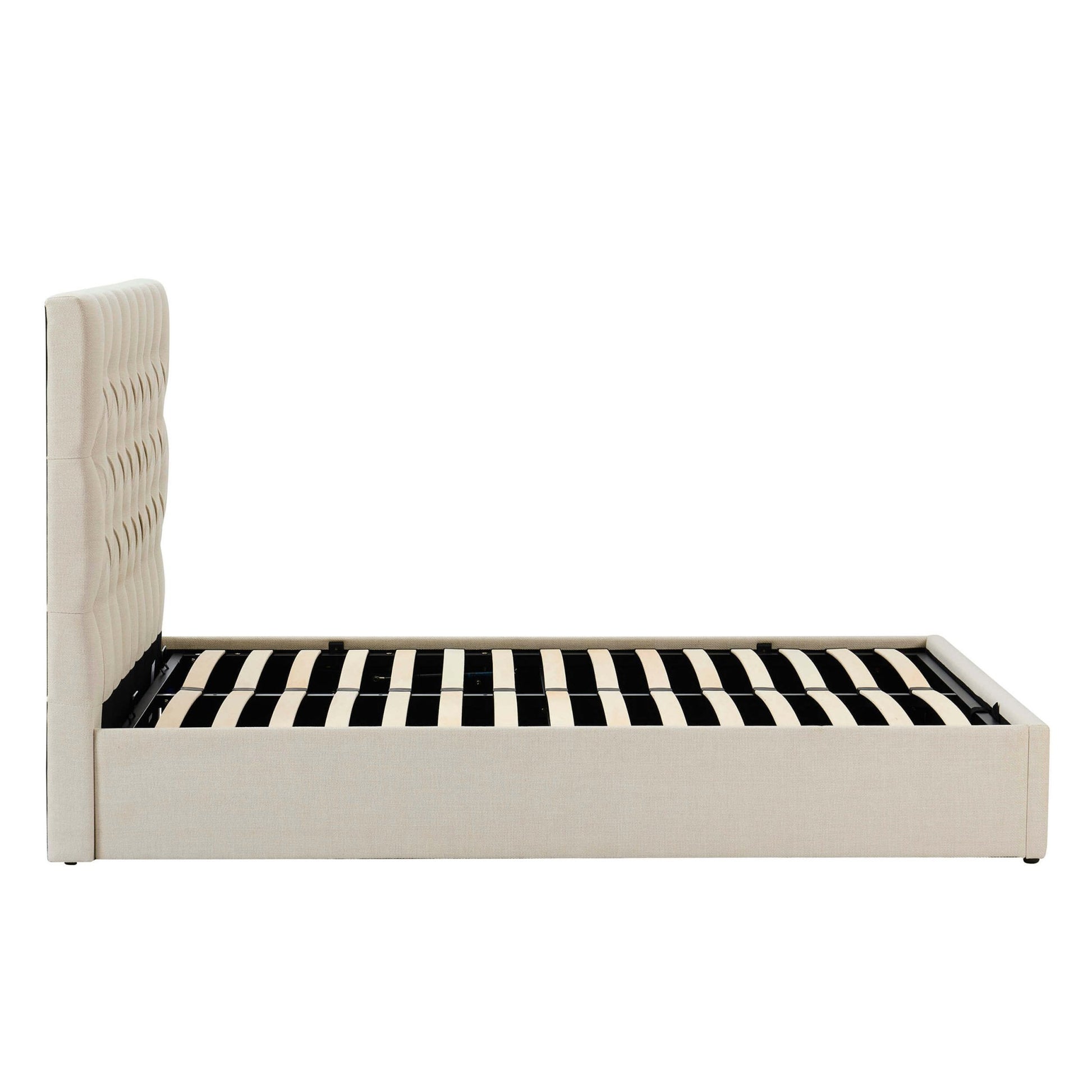 Middleton Ottoman Storage Bed - Beige - DUSK